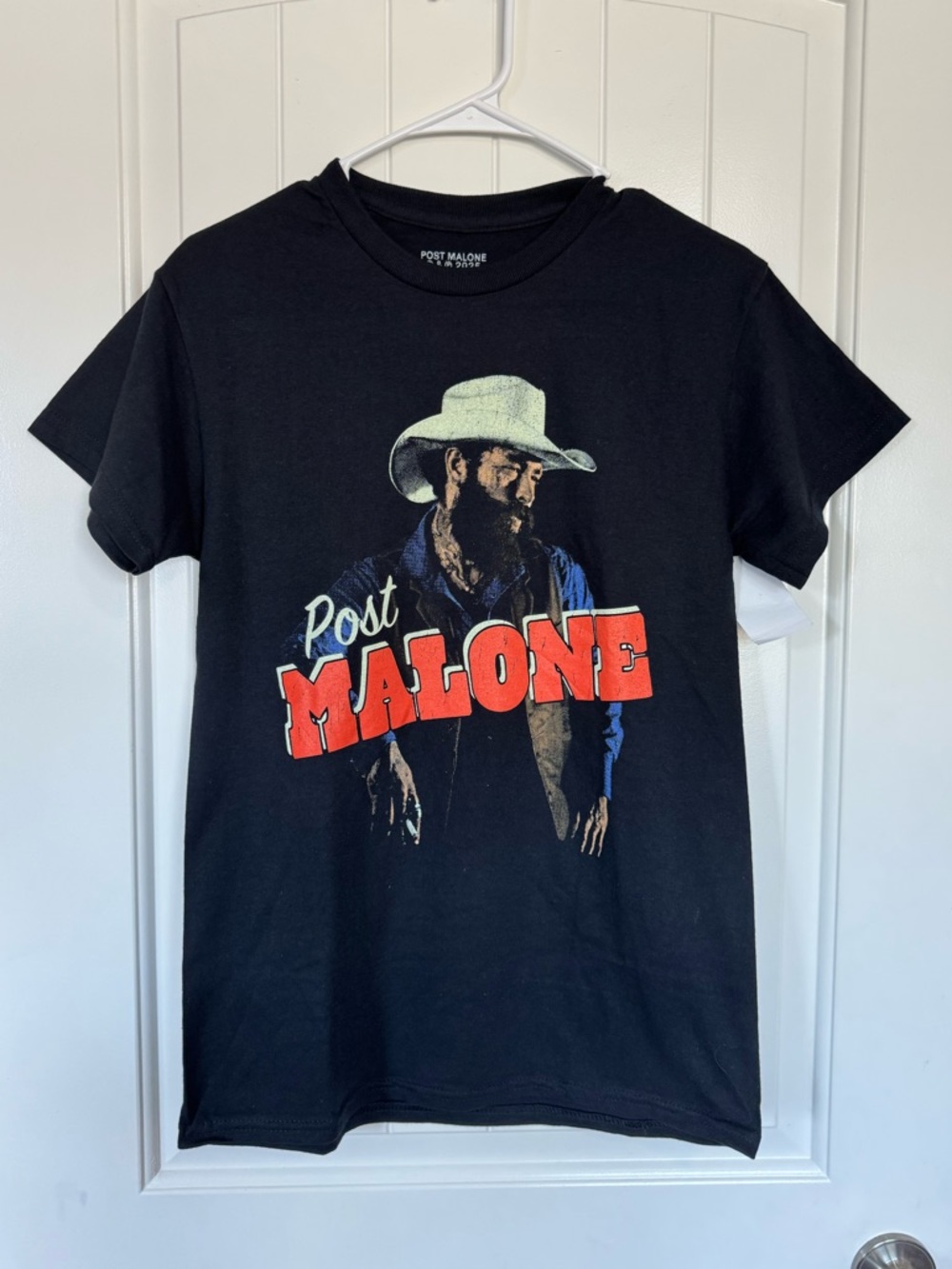 Post Malone Graphic Tee Black Short Sleeve Shirt Concert Merch Size S NWT